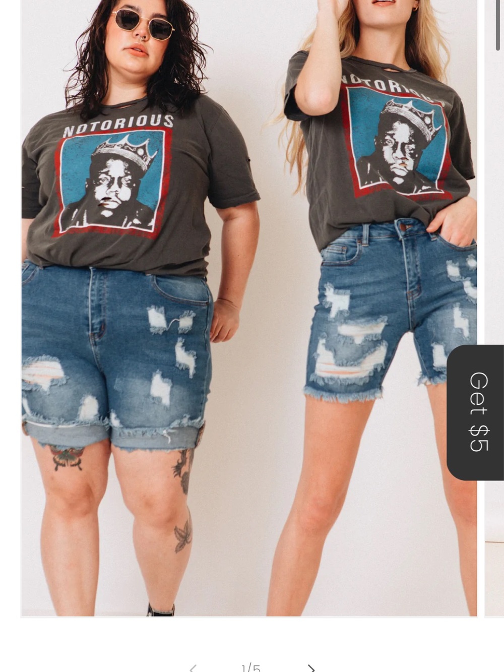 Notorious BIG distressed tee
